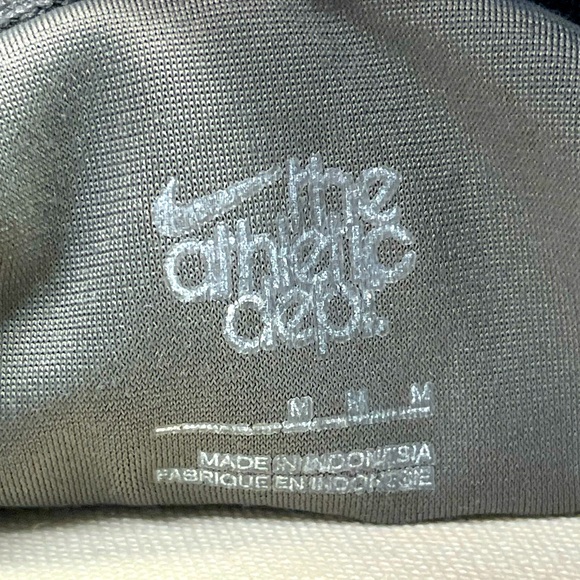 NIKE THE ATHLETIC DEPT Swoosh Logo Full Zip Track Jacket Gray Size Medium - Picture 7 of 8